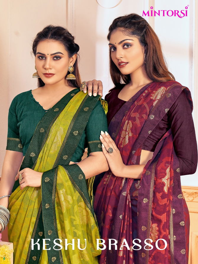 Keshu By Mintorsi 27421-27428 Chiffon Sarees Catalog